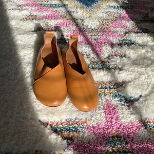Kunste tan slip on shoe
